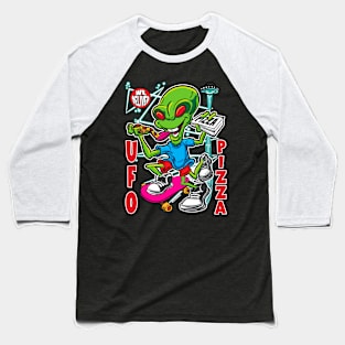 UFO Pizza Baseball T-Shirt